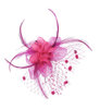Fuchsia Hot Pink Flower Fascinator Hair Clip / Brooch