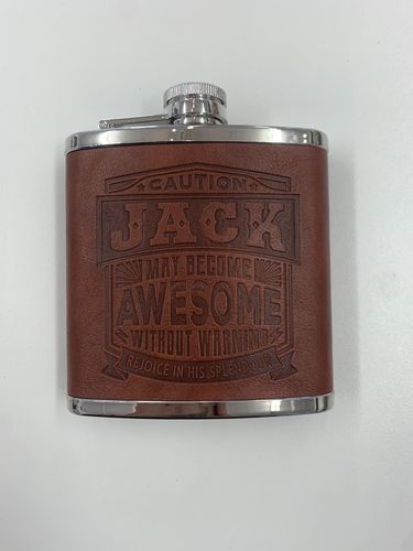 Personalised Hip Flask, Jack