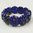 Blue Millefiori Glass Stretch Bracelet