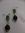Handmade Earrings Beads Plum Agate Hematite Silver L301644