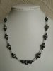 Hematite Gemstones and Crystal Beaded Necklace