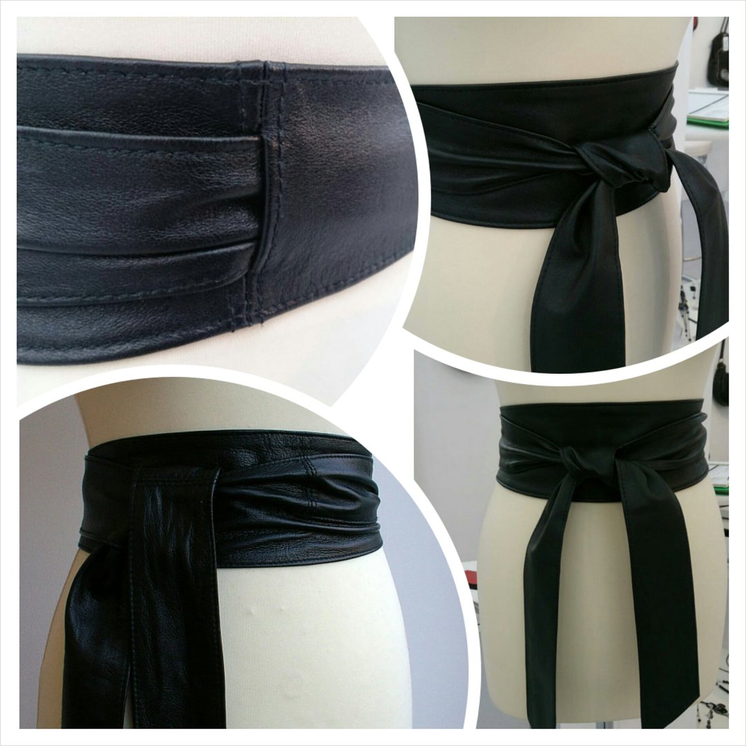 plus size belts leather black belts black sash belts Black obi belts real leather Accessories Belts & Braces Belts double wrap belts 