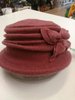 Dusky Pink Winter Hat with Flower