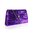 Purple Vintage Envelope Clutch Bag Diamante Bow Faye London