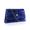 Royal Blue Vintage Envelope Clutch Bag Diamante Bow Faye London