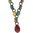 Colourful Enamel Drop Black Necklace