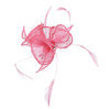 Small Coral Pink Flower Fascinator Hair Clip / Brooch