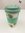 Eco-friendly Reusable Bamboo Coffee Cup - Mint Green Floral Print