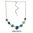 Abstract Enamel Necklace - Turquoise