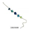 Abstract Enamel Bracelet - Turquoise