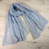 Pastel Blue Scarf with Glitter Foil Print