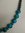 Turquoise Glass and Hematite Beaded Necklace