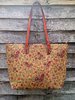 Natural Cork Tote Bag / Shopper Floral Print