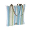 Stripy Summer Tote - Turquoise