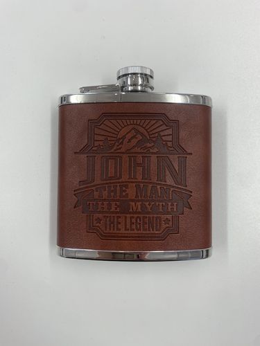 Personalised Hip Flask, John