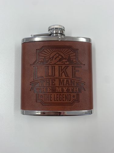 Personalised Hip Flask, Luke