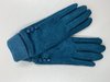 Ladies Teal Gloves with Buttons and Cuff