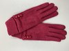 Ladies Pink Button Gloves