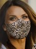 Animal Print Adjustable Face Mask with Nose Wire - Leopard