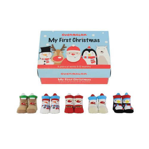 My First Christmas Socks, Baby Socks Gift Set Box