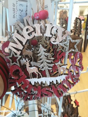 Deer - Laser Cut Christmas Wreath Tree Decoration