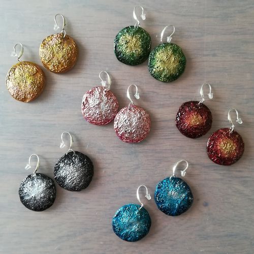 Upcycled CD Drop Earrings