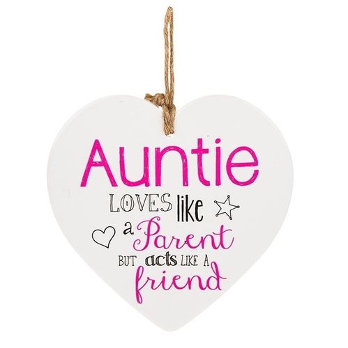 Auntie Ceramic Hanging Plaque