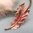 Rose Gold and Pink Feather Magnetic Brooch
