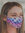 Tie Dye Print Adjustable Face Mask with Nose Wire - Pink