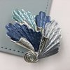 Abstract Blue Magnetic Brooch