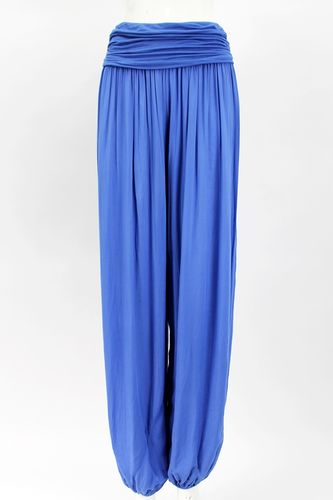 Plain Harem Trousers Cobalt Blue