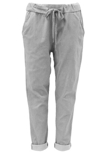 Light Grey Stretch Trousers Magic Pants