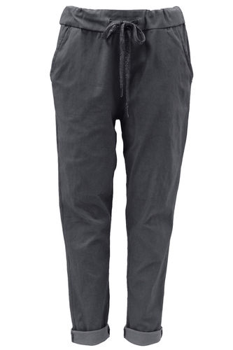 Dark Grey Stretch Trousers Magic Pants