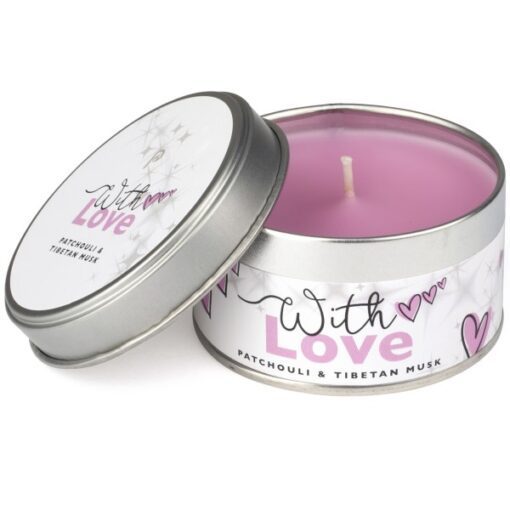 With Love Tin Candle