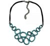 Abstract Necklace - Teal