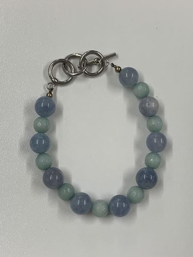 Blue and Green Gemstone Bracelet