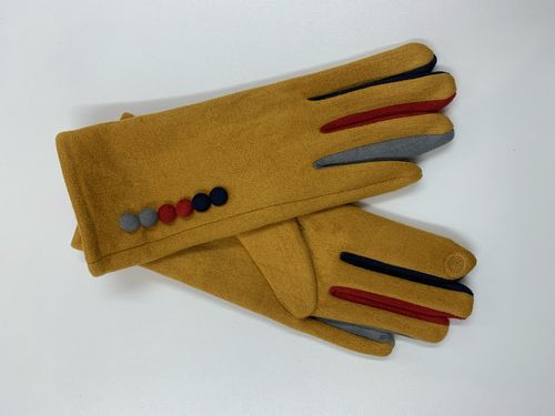 Mustard Coloured Finger Gloves