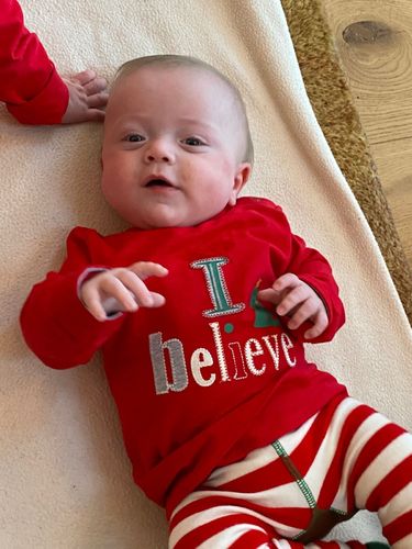 I Believe Red Christmas Top For Babies and Toddlers