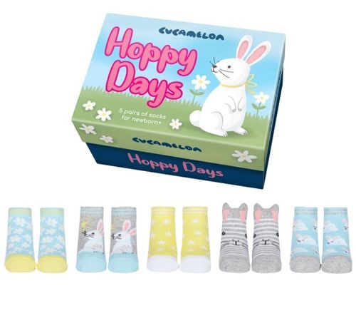 Baby Happy Bunny Socks, Baby Socks Gift Set Box
