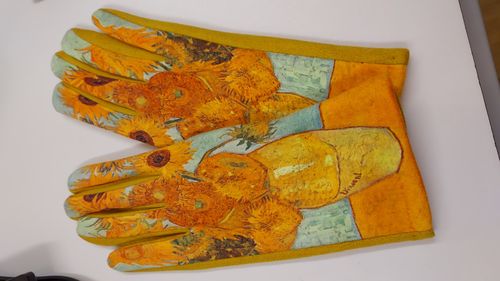 Sunflowers Van Gogh Winter Gloves
