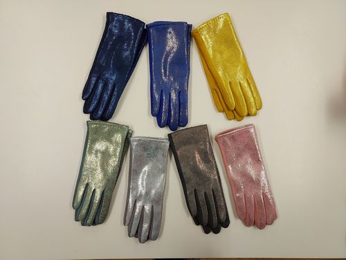 Sparkly Metallic Winter Gloves